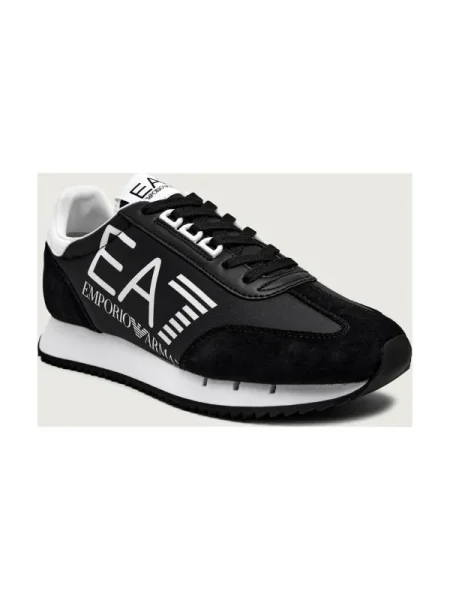 Sneakers | piele întoarsă negru