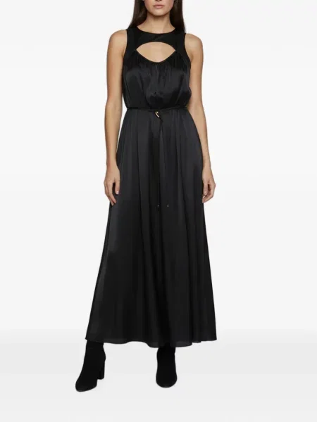 Rochie maxi Zimmermann fără mâneci negru