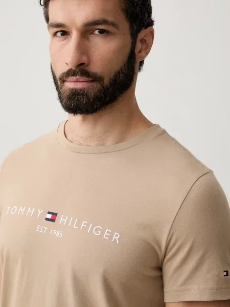 Tommy Hilfiger тениска мъжка от бежово