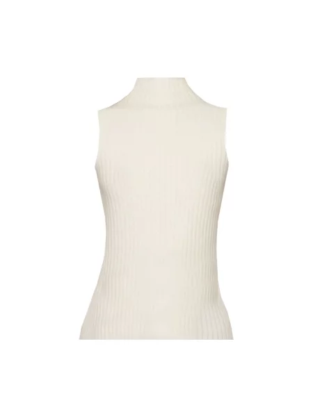 Lniany golf golf Arch4 prążkowany beżowy