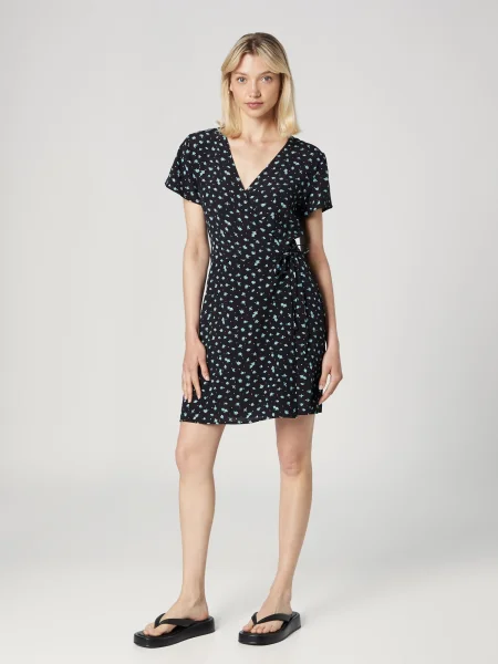 A LOT LESS Rochie Evelyn albastru negru