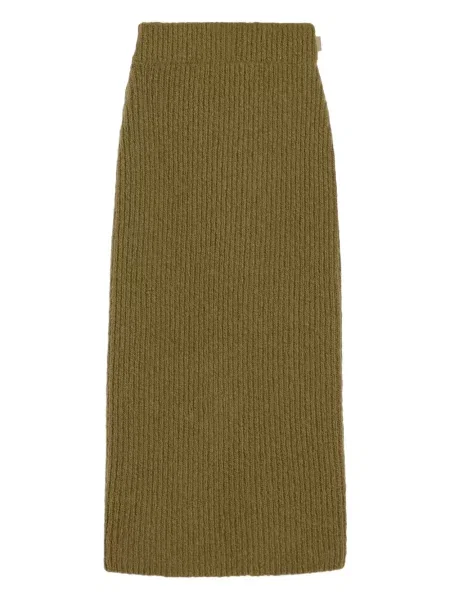 Fustă Ami Paris de lână verde