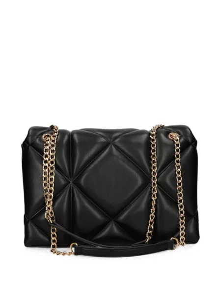 Geantă Love Moschino cu aplicații negru