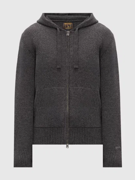 Шерстяная куртка Woolrich серая