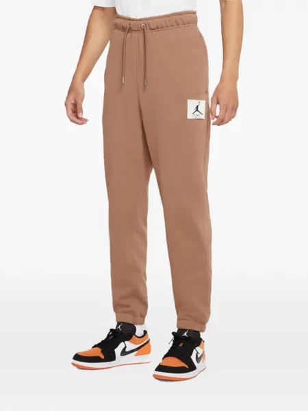 Pantaloni Jordan din fleece maro