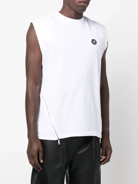 Prošívaná vesta Philipp Plein bílá