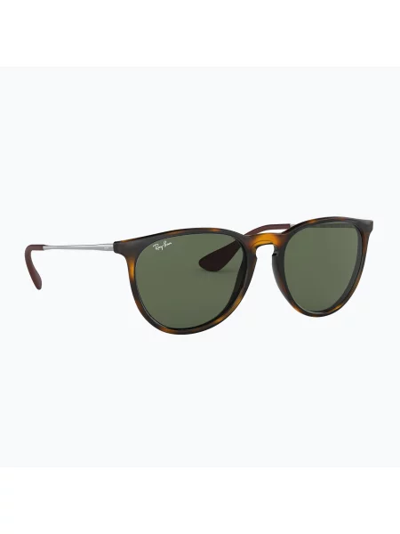Okulary przeciwsłoneczne Ray-Ban Erika Classic light havana/green zielone