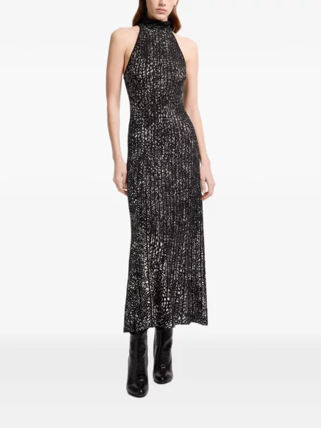 Πουά μίντι φόρεμα Elie Saab μαύρο