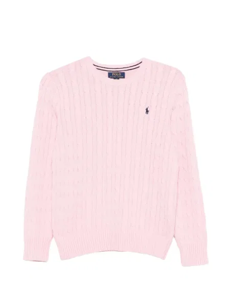 Sweter dziecięcy Polo Ralph Lauren różowy