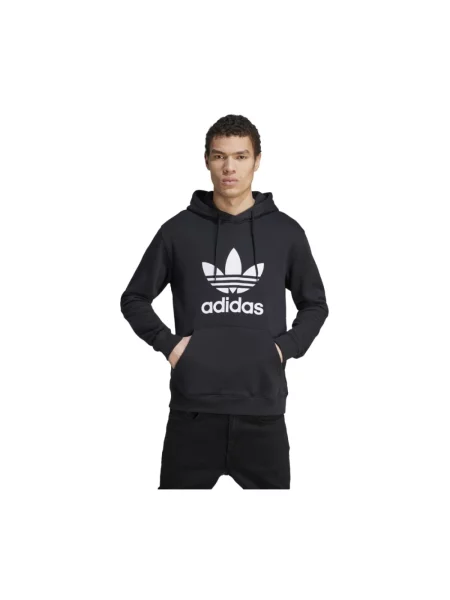 Adidas Originals bluza z kapturem z nadrukiem czarny
