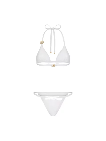 Bikini Dolce And Gabbana ze spandexu biały