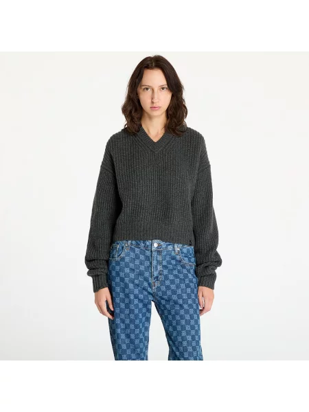 Sweter Calvin Klein Jeans Chunky V-Neck Sweater Gray XS