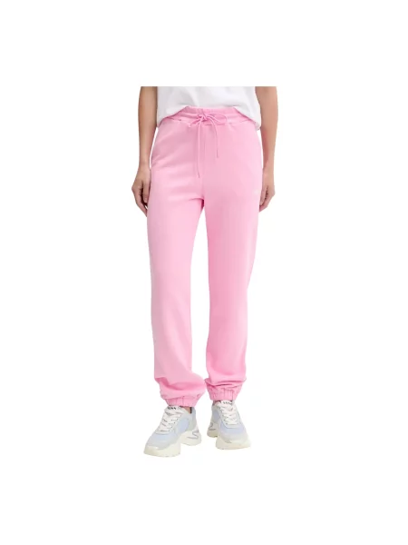 Spodnie dresowe Msgm z logo różowe