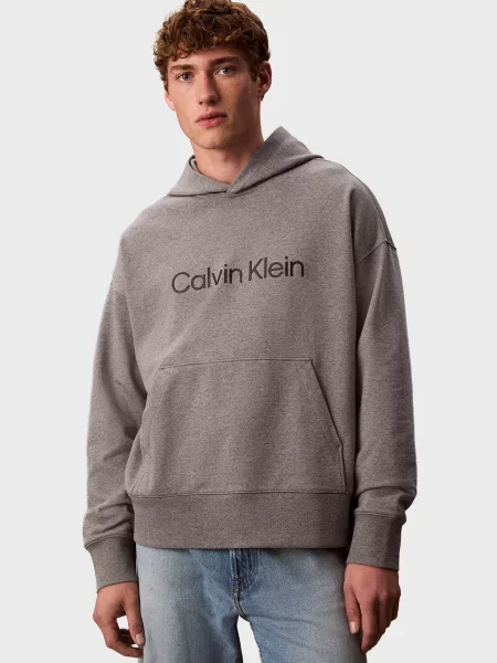 Махрова толстовка Calvin Klein сіра