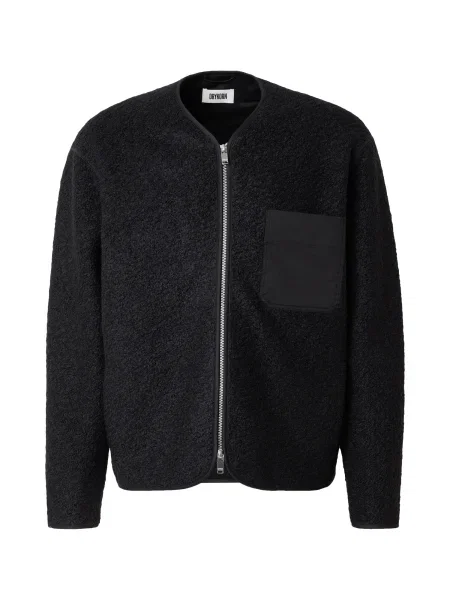 DRYKORN Fleecová mikina JOHNAN černá