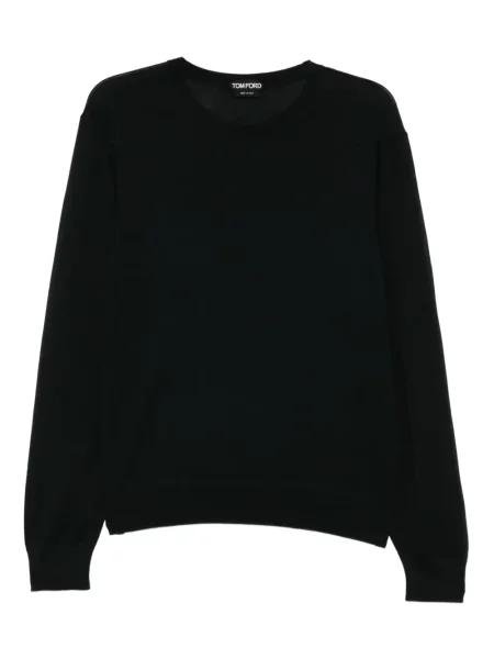 Tricou Tom Ford cu decolteu în U negru