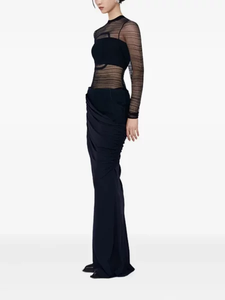 Top Christopher Esber transparente negru