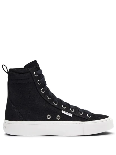 Plátěné tenisky Courrèges černé