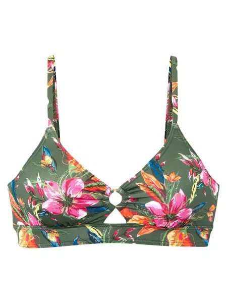 LASCANA Bikini zgornji del / oranžna / roza zelena