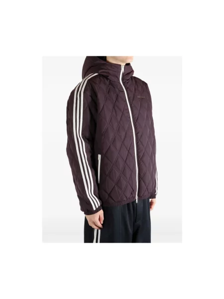 Kurtka Adidas pikowana fioletowa