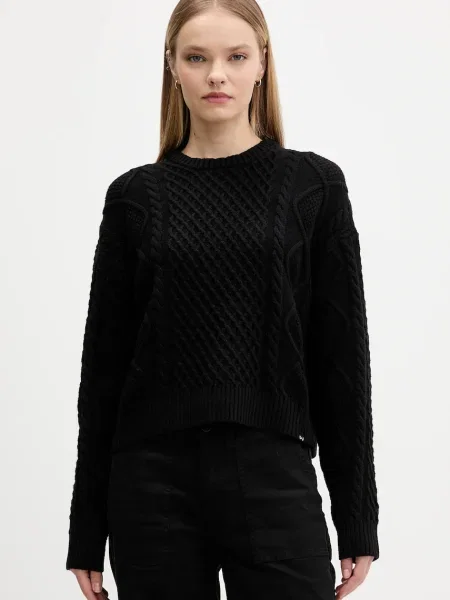 Guess Jeans pulover din amestec de lână negru