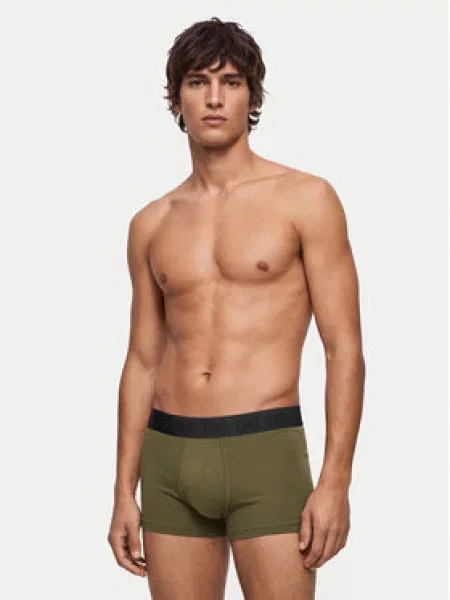 GUESS Boxer trumpikės JOE žalia / alyvuogių / tamsiai žalia juoda