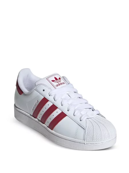 Șapcă Adidas cu dungi cu broderie de catifea alb