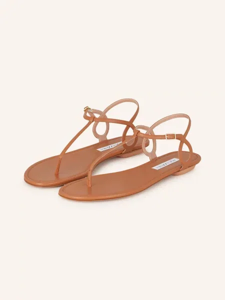 Aquazzura Žabky Almost Bare koňaková