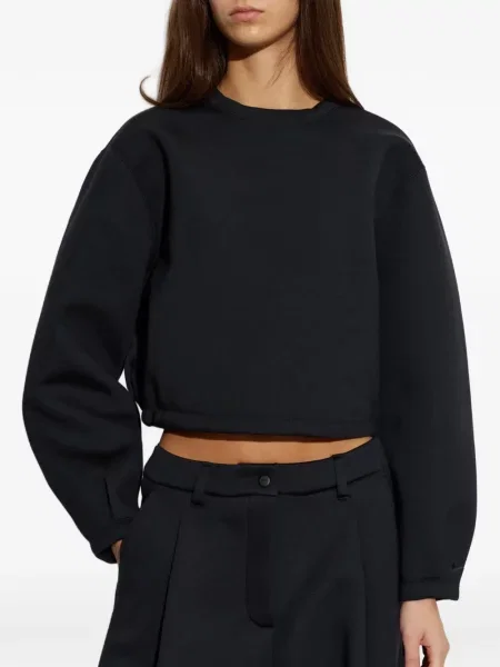Dugo top Nike od flisa s okruglim izrezom crna