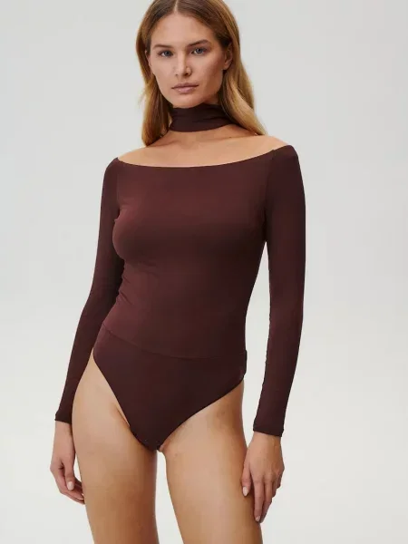 Undress Code body Drunk in Love Thong gładka brązowy