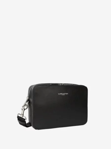 LANCASTER Paris Geantă de umăr Lancaster Sacoche Cuir Homme Paris Homme Noir' negru