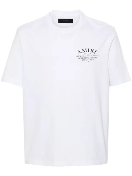 Tricou Amiri cu imagine alb