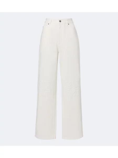 Blugi cu picior larg Loewe alb