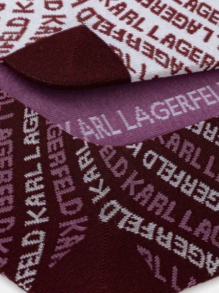 Шкарпетки Karl Lagerfeld K/MONOGRAM бордовий