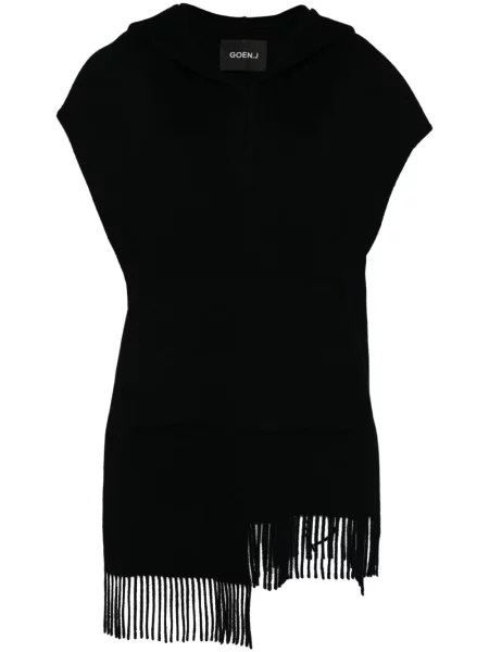 Poncho Goen.j cu glugă albastru