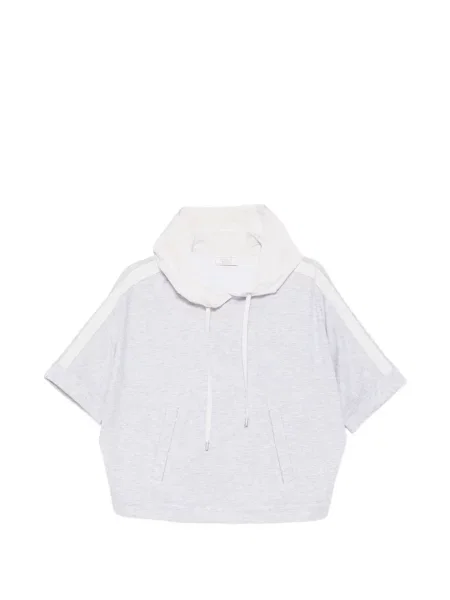 Hanorac cu glugă Peserico cu dungi gri