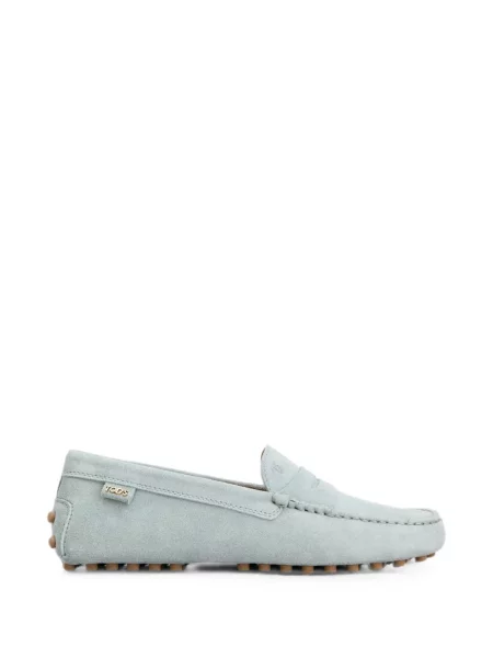 Pantofi loafer Tod's din piele de căprioară albastru