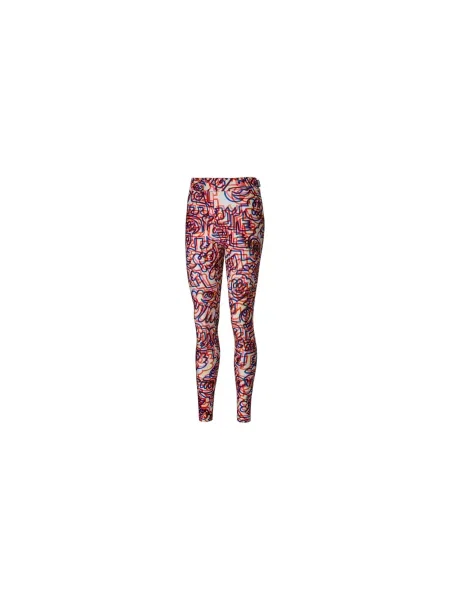 Puma x Mr. Doodle Printed Women´s Leggings Kobiety Spodnie Puma Size: M czerwony