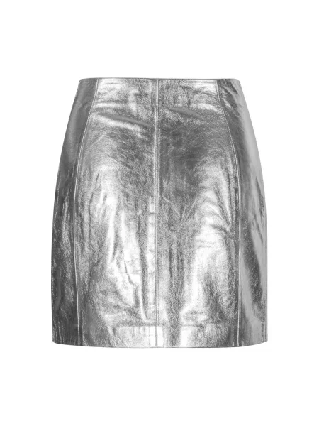 Mała mały spódnica skórzana Envelope 1976 szara