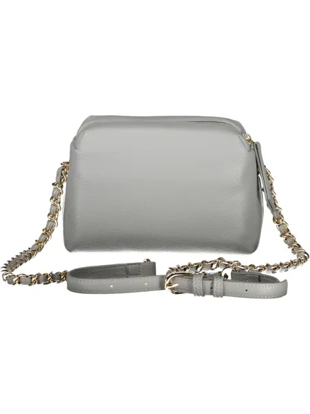 Lniana torebka crossbody Valentino Bags szara