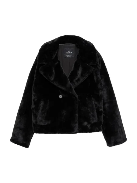 Pull&Bear Palton de iarnă negru