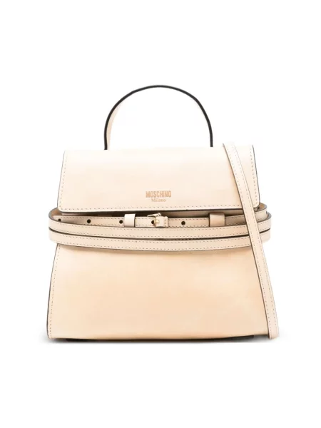 Torebka Moschino wiązana beżowa