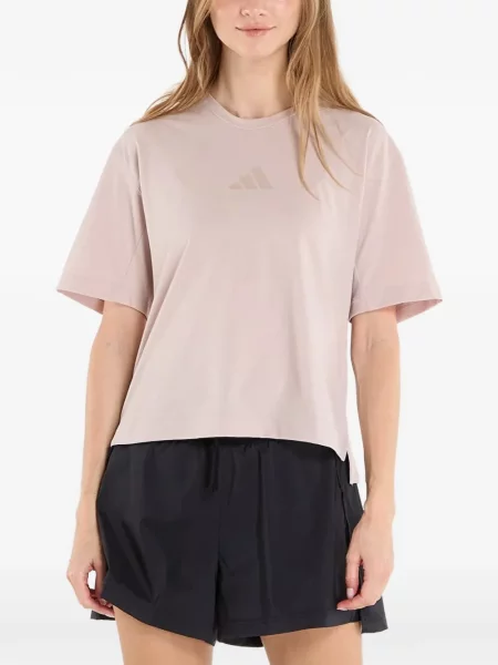 Tricou Adidas alergare cu șireturi din dantelă negru