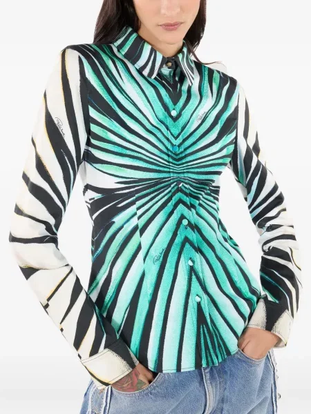 Cămașă Roberto Cavalli albastru