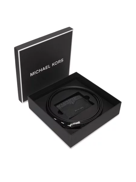 Zestaw etui na karty i pasek MICHAEL Michael Kors czarny