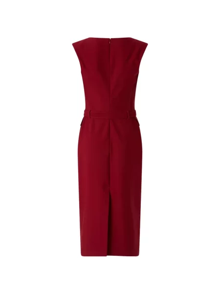 Cu centură rochie Pinko fără mâneci roșu