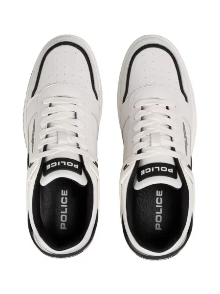 Sneakers Police με σχέδιο λευκό