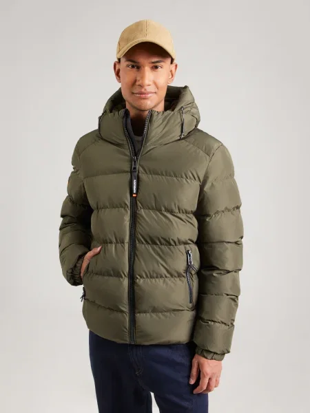 Superdry Zimná bunda kaki