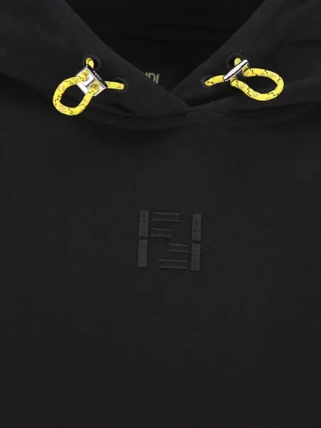 Hoodie Fendi με κέντημα μαύρο