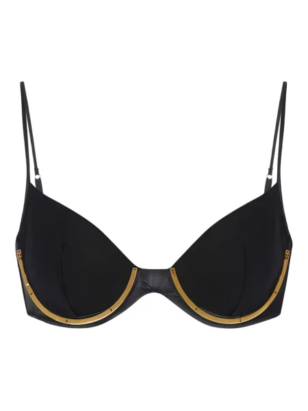 Сатенен сутиен Elisabetta Franchi черно